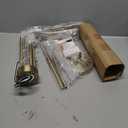 Lynnoland Brass Chandelier, 6-Light Farmhouse Chandeliers for Dining Room Lighting Fixtures Hanging, Vintage Candle Pendant Light Light Fixture for Bedroom, Kitchen, Foyer and Living Room