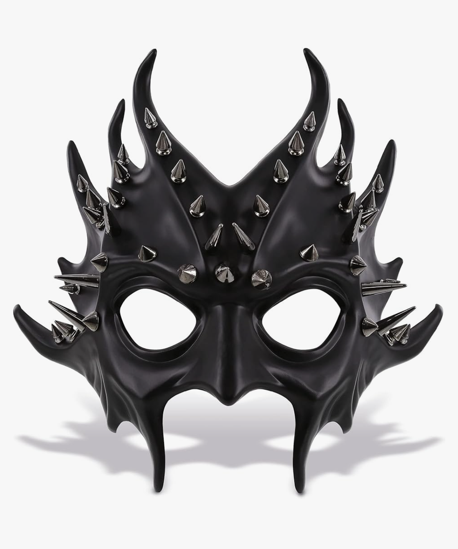 Steampunk Metallic Devil Mask Costume Accessory