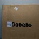 Babelio Baby Gate for Stairs, Kitchen & Doorways, No Bottom Bar| Easy Install| One-Handed Operation| Auto-Close| Hardware Mount Safety Dog Gate (Black, 28" H, 29.7-46.5" W)