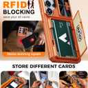Vizvera for Samsung Galaxy S26 Ultra Case Wallet RFID [Cards Holder][Camera Cover][Edge Raised] Full Body Rugged Shockproof Silicone Phone Case for Galaxy S26 Ultra 6.9" 2026, Spritz Orange