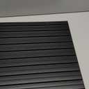 Art3d Slat Wall Panel, 3D Fluted Textured Panel 12-Tile 19.7 x 19.7in. - Cover 32 Sq.Ft., Black