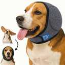 iKeep No-Shake Ear Wraps for Dogs: Breathable Bonnet to Stop Shaking & Aid Aural Hematoma Recovery - Post-Surgery Bleeding Protection for Beagle Cocker Spaniel & Border Collie Medium Breed