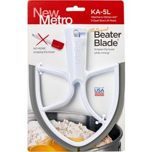New Metro KA-5L Original Beater Blade Works w/ Most KitchenAid 5 Qt Bowl-Lift Stand Mixers, Grey