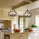 20" Oil Rubbed Bronze Chandeliers for Dining Room, 5 Lights Farmhouse Dining Room Light Fixtures for Dining Room Kitchen Island Entryway Stairwell