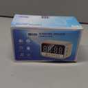 ULar 4K Camera Wireless Clock USB-Powered Picture Taking CamMotion Detection Pet Monitors for Home Indoor Security Cameras Support App Remote Colorful Alarm Clock - No Audio