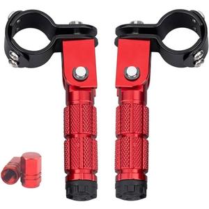 Foot Controls Motorcycle Pedals Foot Electric Pedal Pegs Child Pedal Folding Pedal Compatible With Scooter And Electric Motorcycle(Red)
