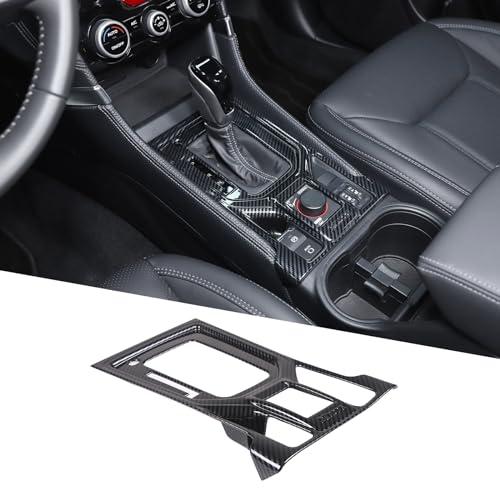 Central Control Gear Shift Panel Trim Cover Compatible with Subaru Forester 2019-2024, ABS Gear Shift Anti-Scratch Panel Frame, Not Fit for Subaru Forester Wilderness/Sport (Carbon Fiber Pattern)