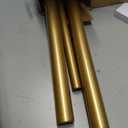 1 Inch Gold Double Curtain Rods 36 to 72 Inches (3 to 6 Ft), USFOOK 1 Inch Telescoping Curtain Pole with Sparkling Foil Finials, Double Window Rods for Sliding Glass Door