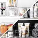 BINO | Stackable Storage Bins, Small - 2 Pack | THE STACKER COLLECTION | Clear Plastic | Built-In Handles | BPA-Free | Containers for Organizing Kitchen Pantry | Multi-Use Organizer