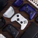 8BitDo Ultimate 2 Wireless Controller for Windows PC, Apple, Steam & Android, Gaming Controller with TMR Joysticks, Hall/Tactile Triggers, Motion Control, RGB Fire Ring, 1000Hz Polling Rate, Purple
