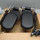 Wheelchair Lift Leg RestWheelchair Foot RestDrive Wheelchair Parts for Standard Wheelchairs1pair (Black)
