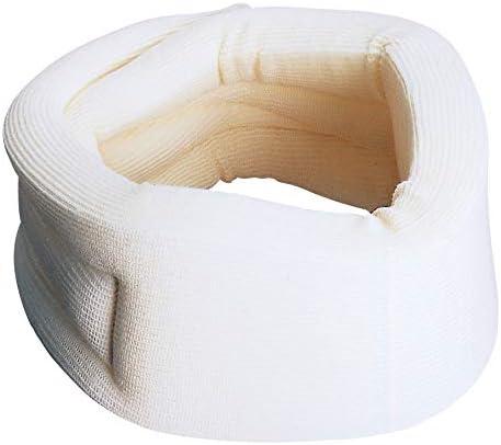 Carex Cervical Collar For Neck Pain - Neck Brace For Neck Pain Relief - Neck Collar After Whiplash or Injury, Made Of Soft Cotton White