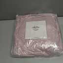 The Connecticut Home Co Throw Blanket Soft Fluffy Room Decor, Cozy Warm Throws for Bed, Couch, Gifts for Women, Bedroom Cute Aesthetic Blankets Shag and Sherpa, 65x50, Dusty Rose