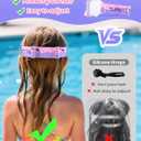 Supertrip Kids Swim Goggles with Nose Cover for Ages 6-14, Tempered Glass Fabric Strap Swimming Snorkel Mask for Pool Beach