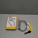 Glocusent Upgraded LED Neck Reading Light, Book Light for Reading in Bed, 30-min Timer, 3 Colors & 3 Brightness Adjustable, Rechargeable & Long Lasting, Perfect for Reading, Knitting (Slim-Medium, Purple)