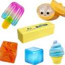 Slow Rising Squishy Toy Set, Sensory Stress-Relief Soft Silicone Toys, Soft and Bouncy Stress-Relief Toys, Anxiety Relief, Cute Soft Silicone Toys, Party Favors
