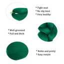 Herina Dark Green Hair Extensions 3pcs Green Braiding Hair For Fake Braids High Temperature Jumbo Braiding Hair For Braids(3pcs/pack)