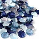 600 Pcs Silk Rose Petals Artificial Flower Petals for Wedding Flower Girl Basket Aisle Scatter Dinner Table Centerpieces Party Bridal Shower Romantic Night Decoration (French Dusty Blue)