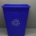 Global Industrial Plastic Recycling Wastebasket, 41-1/4 Qt., Blue