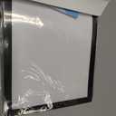 Heavy Duty Dry Erase Ticket Holder Pockets with Clear Plastic Film and Multicolored Fabric Edge, 8.5" X 11", Pack of 25