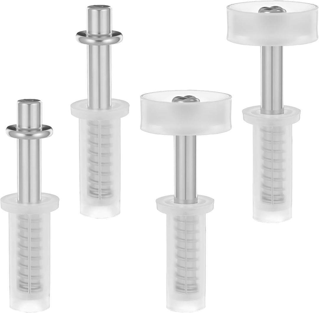 4 Pcs Spring Loaded Bi-Fold Door Top Roller Guide Wheel, Bifold Door Hardware Kit Bifold Repair Kit Doors Replacement Parts for Sliding Closet, Pocket, Accordion, Barn Doors