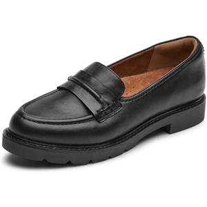 Cobb Hill Janney Loafer Women's Slip On (7.5 Wide, Black Leather)
