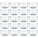 UPlama 36 Pack Clear Glass Tealight Candle Holders, 1.8 Inch Wide x 1 Inch High, for 1.5" Tealights, Bulk for Wedding Centerpieces, Party, Dinner, Home Decor