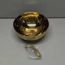 Gold Stainless Steel Steak Dome Cover with Handle, Food Dome Cover for Melting Cheese, Buttering Desserts, Steaming and Serving Burgers, Sandwiches, 3.54"x7.9"x7.9"