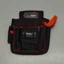 MELOTOUGH Electrician Tool Pouch Lightweight Belt Organizer with Tape Holder & Speed Square Slot for Wiring Construction & DIY Tool Holster with 13 Pockets,Utility Pouch for HVAC Technicians (Red)