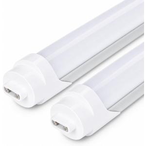 F48T12/CW/HO LED Tube Light 4 Foot R17d 36W 6500K Daylight Type A+B 2Pack