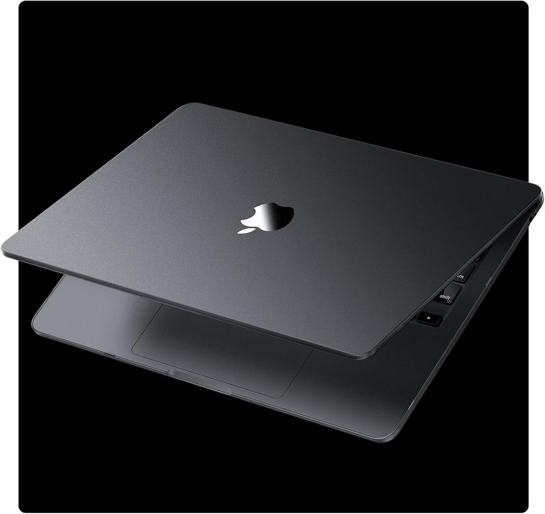 Compatible for MacBook Air 13.6 inch Case M4 M3 M2 2025 2024-2022 Release Model A3240 A3113 A2681, Sturdy Protective Hard Shell Case Cover for MacBook Air M2 13 inch - Space Gray Clear