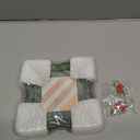 4x4 Picture Frame with Mat for 3x3, Wavy Edge Wooden Real Glass Photo Frame for Tabletop and Wall Hanging, Green, 1 Pack