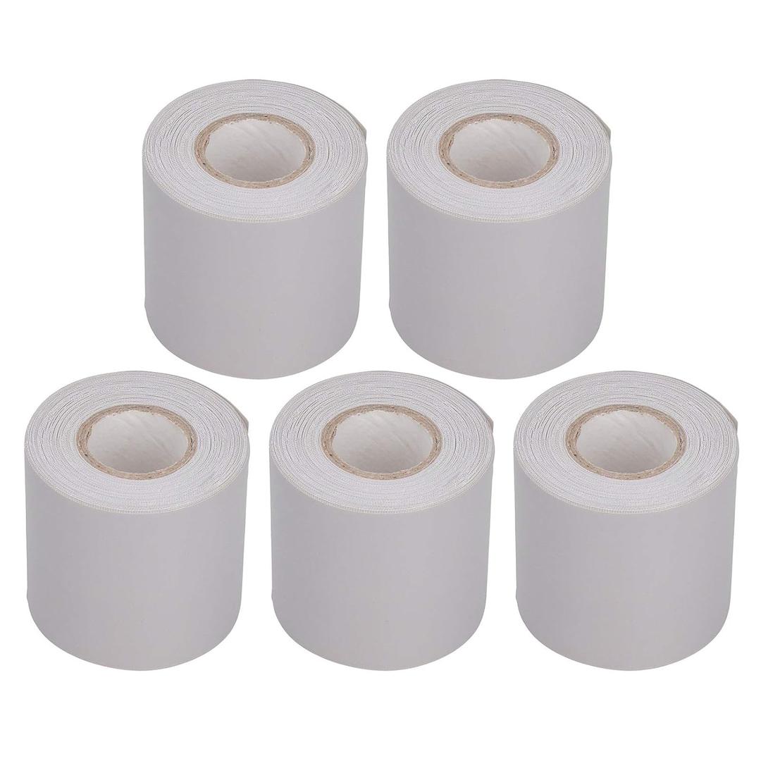 TOPINCN 5pcs Air Conditioner Pipe Tape, Pipe Wrap Tape PVC Tube Protective Tape Portable Wrapping Tapes Insulation Tape for AC Air Conditioner Sealing 6cm/2.4in Width (Grey)