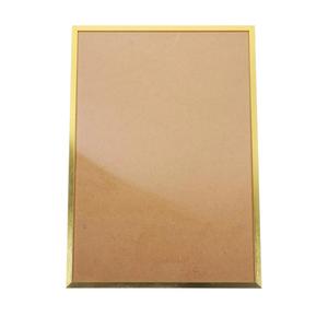 A3 Aluminum Alloy Photo Frame Narrow Edge Gold Finish, Wall-mounted Certificate Display Holder, Metal Poster Frame for Office and Home Decor