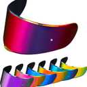 PSLER Sedici Strada 2 Visor - Sedici Strada 2 and Strada 3 Face Shield Motorcycle Helmet visor Accessories Replacement for LS2 FT2 VECTOR Sedici Strada 2 Strada 3 FF801 FF397,Deep Purplish Red