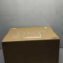 Mens Hooded Long Puffer Coat (X-Large, Black)