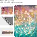 Vimorco for iPad 10.2 Case, for iPad 9th 8th 7th Generation,Soft TPU with Leather Protective Cover for Apple Tablet 10.2 inch, Colorful Glitter
