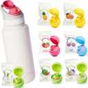 32oz Stainless Steel Air Water Bottle with Straw & 7 Refresher ScentSip Flavor Pods | Leak-Proof, Dishwasher Safe | Zero Calorie, Zero Sugar Flavored Water BottleWhite