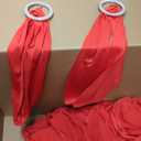 150 Pack Spandex Stretch Chair Sashes Bows, Elastic Stretch Chair Cover Bands Ties with Buckle Slider for Wedding Party Ceremony Reception Event Banquet Decoration (Red)