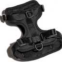Wild One Dog Harness, The Original No-Pull, Pet Harness with 3 Leash Clips, Adjustable Soft Padded Vest, Comfortable, Stretchy, Size L, Black