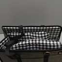 SlowTon Console Dog Car Seat - Portable Dogs Armrest Booster Seat for Small Dog, Anti-Collapse Pet Car Seat with Soft Cushion Safety Belt, Support Pet Up to 11lbs (Grey)