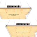 Spider Farmer SF1000-2Pack, Samsung LM301H EVO Led Grow Light, Full Spectrum Plant Light, Dimmable & High Efficiency & Deeper Penetration Lamps for Seed Starting Vegetables Bloom in 2x4 Grow Tent