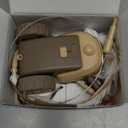 CYROS 3-in-1 Interactive Cat Toy - 2-Speed Automatic Moving Mouse Cat Toys Self Play with 2pcs Hanging Feather String Ribbon and Wiggly Silicone Mice Tail for Bored Indoor Adult Cats Kittens (Brown)