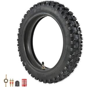 2.75-10" Off-Road Tire and Inner Tube Set - Most 49cc, 50cc, and 70cc Dirt Bike Tire with 10-Inch Rim Replacement Compatible with CRF50/XR50, DRZ70/JR50, and PW50 (2.75-10")