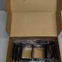 RGJ 6 Pack Christmas Fireplace Stocking and Garland Hanger, 2 in 1 Adjustable Mantle Garland Hanger, No Drill Stocking Holder Hanger for Mantle, Fits Mantles from 0.5" to 3.5" Thick