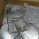 Lawei 6 Pack 27 Oz Clear Glass Jars with Stainless Steel Lids - Glass Food Canister Set Food Storage Jars for Cookie Rice Beans Pasta Snacks