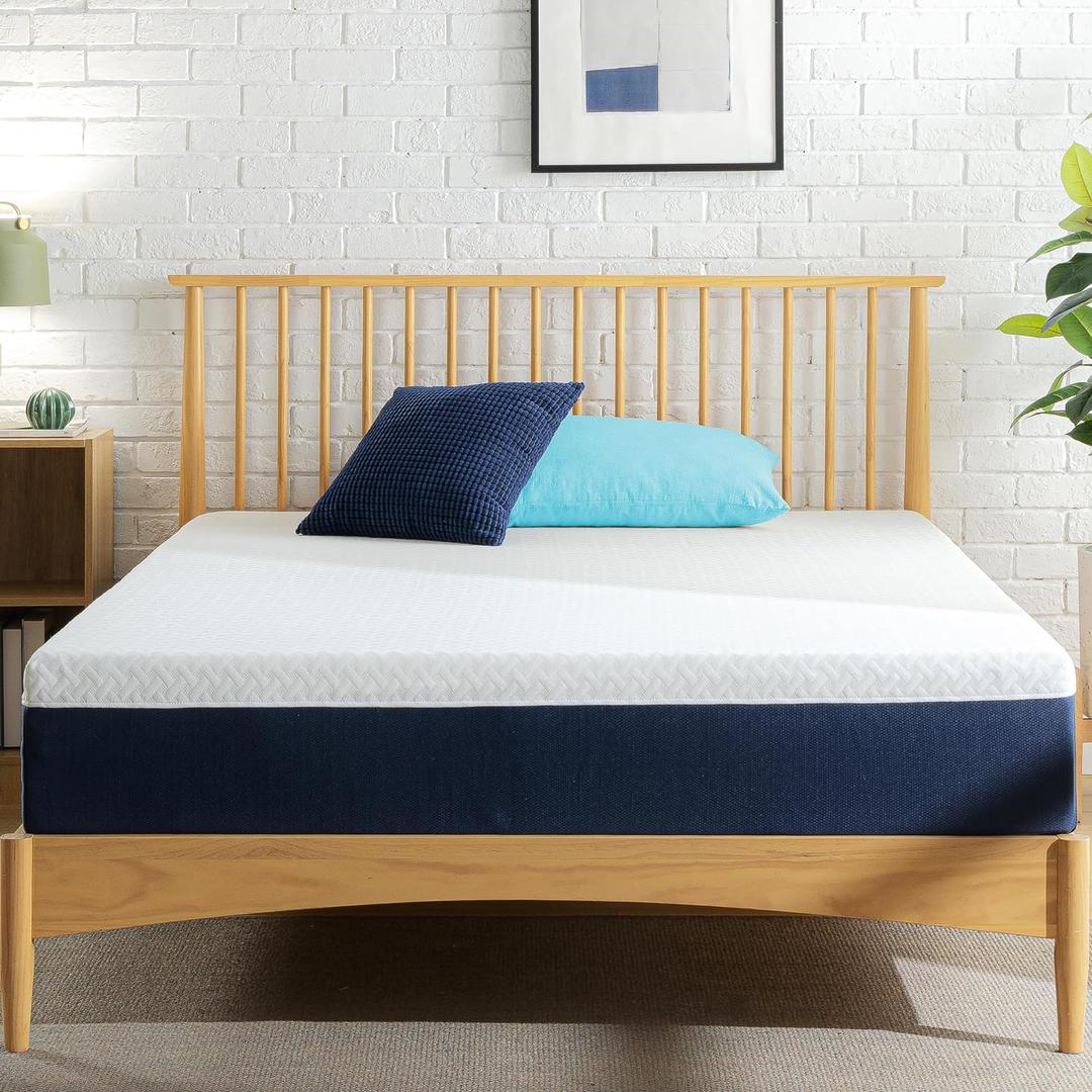 ZINUS 10 Inch Full Cooling Comfort Hybrid Mattress [New Version], Fiberglass Free, Medium Firm Feel, Motion Isolation, Certified Safe Foams & Fabric