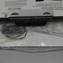 GE Ultra-Thin Amplified TV Antenna, 4K Ready 1080P Digital HDTV UHF VHF, Long Range Indoor TV Antenna, Amplifier with LTE Filter, Reversible Black/White Finish, 48862