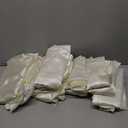 Moukeren 18 Pack Rectangle Tablecloths 58 x 102 Inch Table Cloth Reusable Washable Polyester Table Clothes Bulk for 6 ft Tables for Wedding, Party, Restaurant (Ivory White)