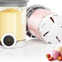 Creami Swirl Pints & Lids for Ninja Swirl Ice Cream Maker NC700 Series, Swirl Container Replacement for Ninja Creami, BPA-Free & Dishwasher Safe (2Grey, 2Pack)